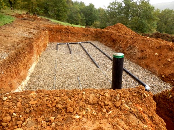 Drainage Field Installation